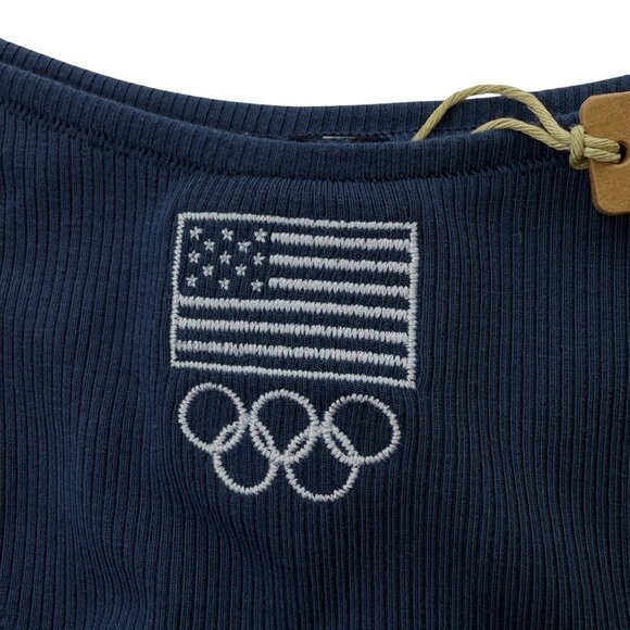 SKIMS Soft Lounge Thong Team USA Navy Large - Picture 3 of 8
